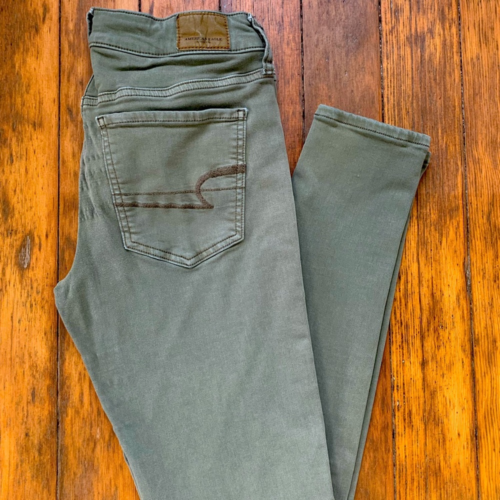 Olive American Eagle Pants